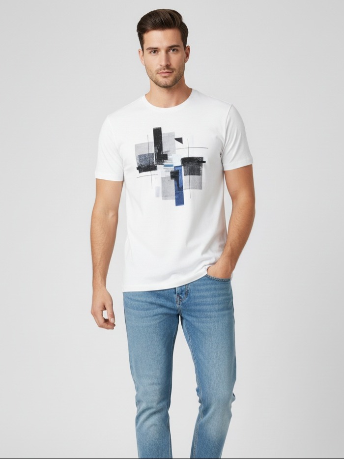 PURE TEE men – Veredelungsbeispiel Druck